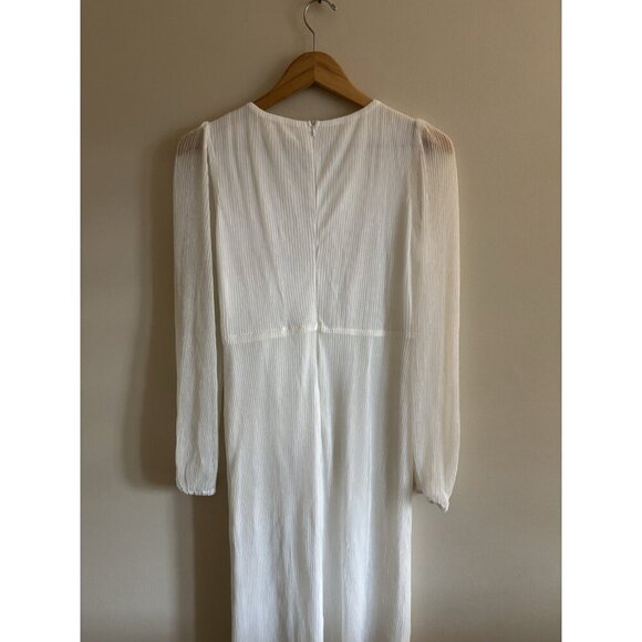 Baltic Born Devlyn Pleated Ivory Dress Maxi Women's Size Small NEW Wedding - Picture 7 of 16